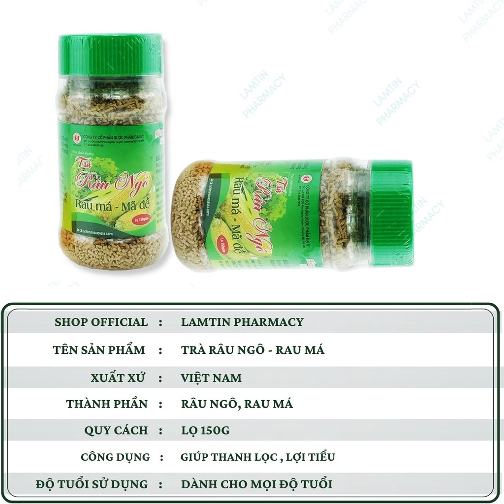 Trà dâu ngô rau má mã đề - Thanh nhiệt, giải độc, lợi tiểu