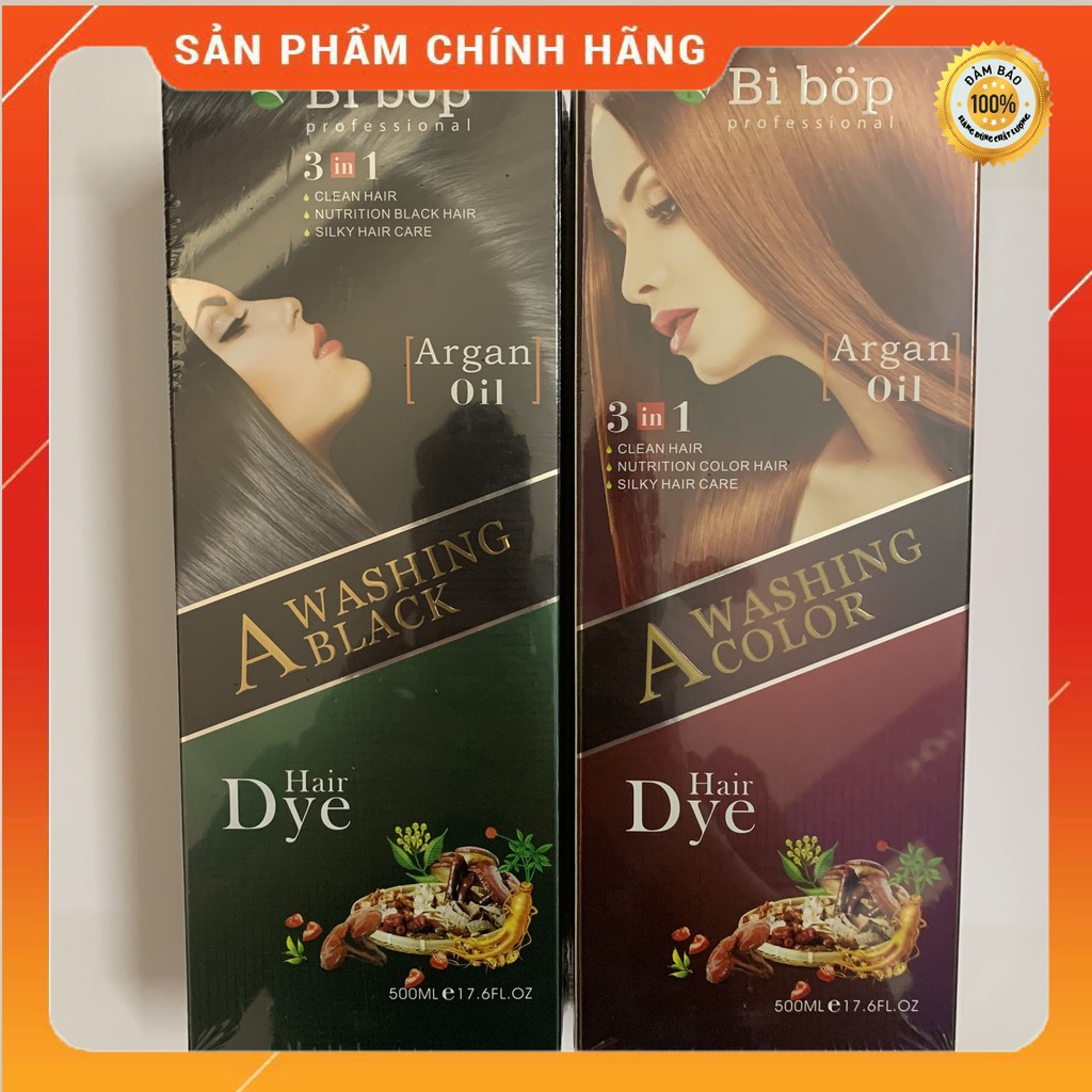 DẦU GỘI PHỦ BẠC TÓC BIBOP NHẬT BẢN ( ĐEN TÓC - NÂU TÓC ) 500ML