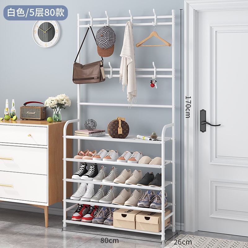 Kệ Treo Quần Áo Chữ L 5 Tầng Mẫu Mới Cải TIến (NC26)