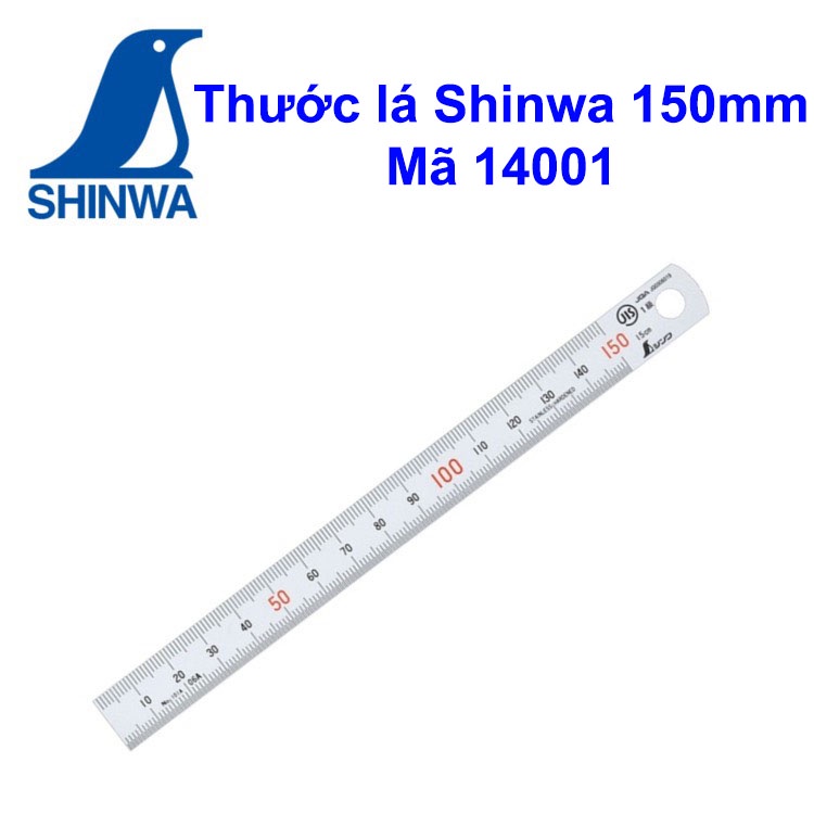 Thước lá shinwa 150mm Mã 14001