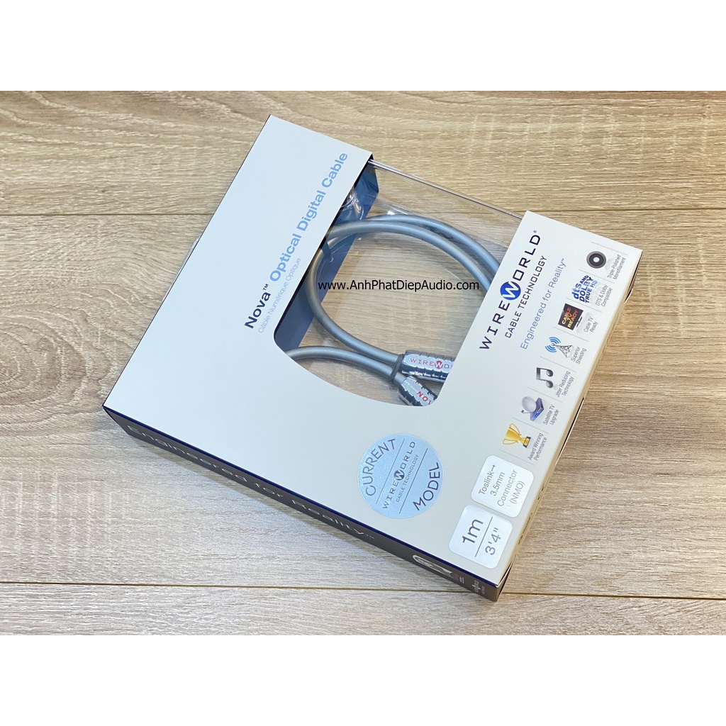 Dây optical WIREWORLD Nova Toslink to 3.5mm Optical Audio Cables