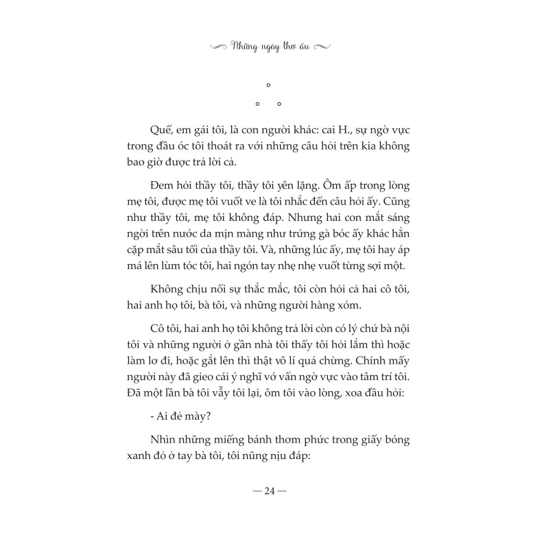 Sách-Những ngày thơ ấu