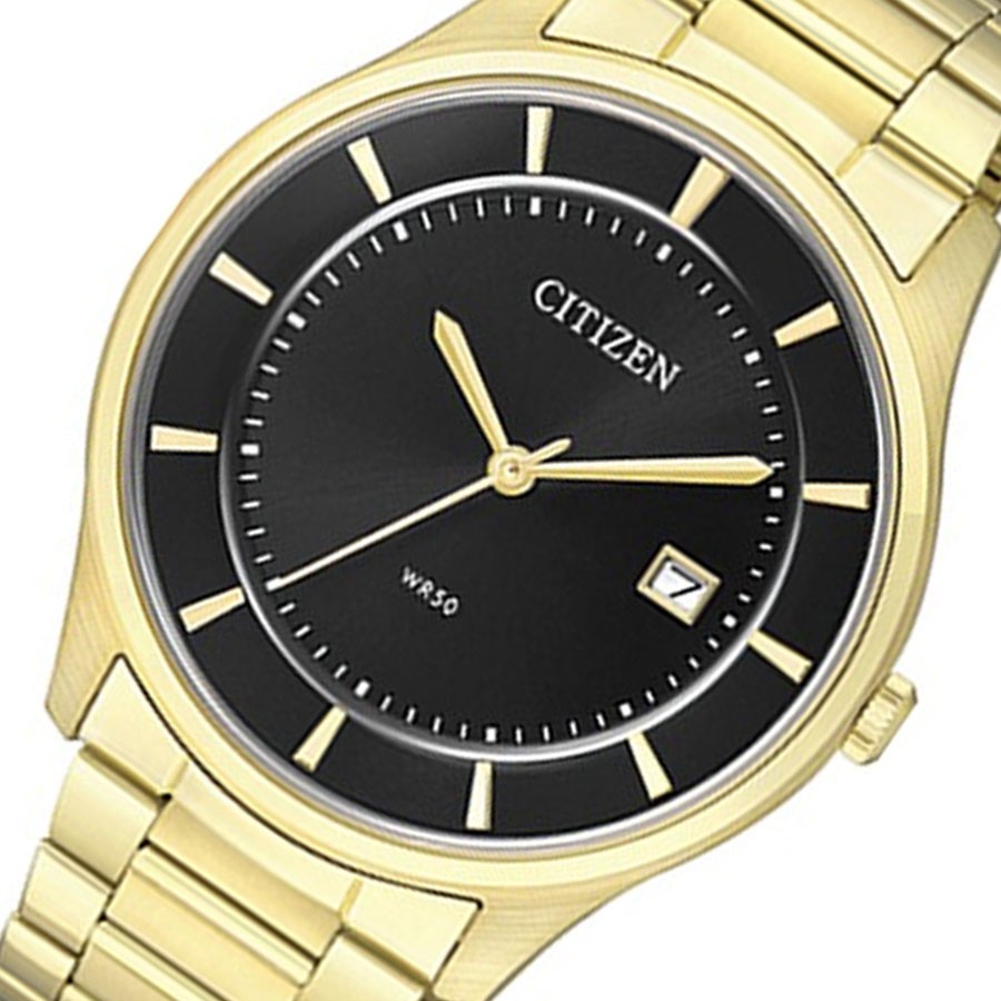 Đồng Hồ Nam Citizen Dây Thép Không Gỉ BD0043-59E - Mặt Đen