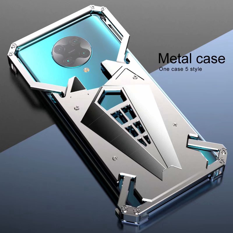 Xiaomi Redmi K30 Pro/5G Cases hero series Aluminum Metal Bumper Frame Case Protective Case Armor Back Cover Casing Shockproof