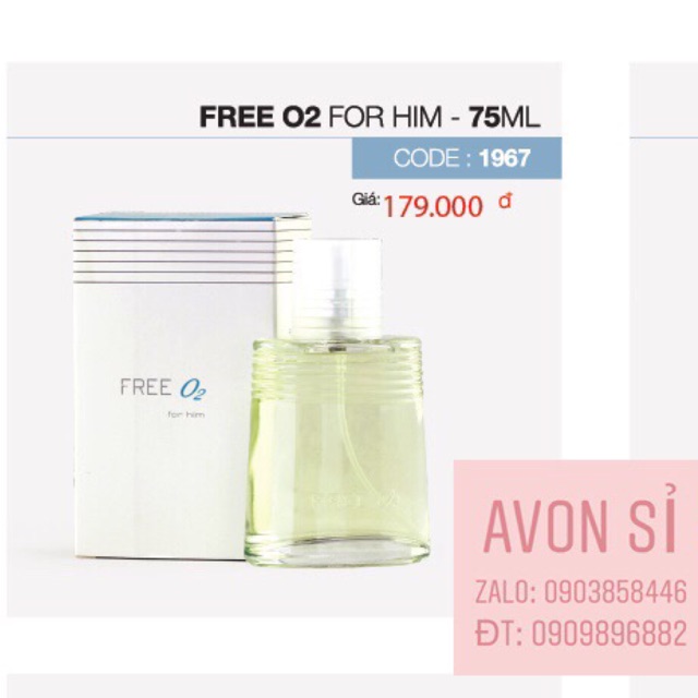 NƯỚC HOA FREE O2 CHO NAM