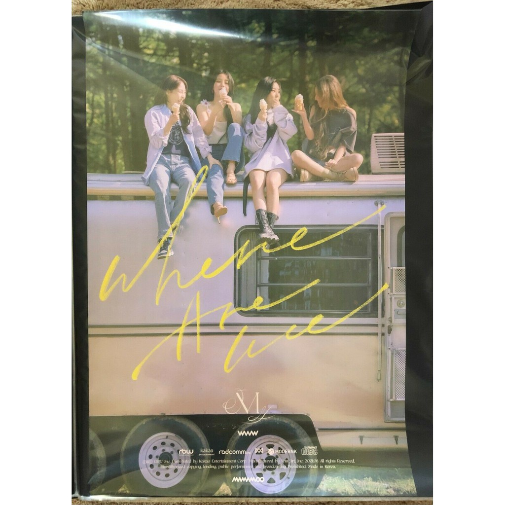 #MéoStore Poster Kpop Mamamoo chính hãng có ống tube nhựa bảo vệ hàng có sẵn