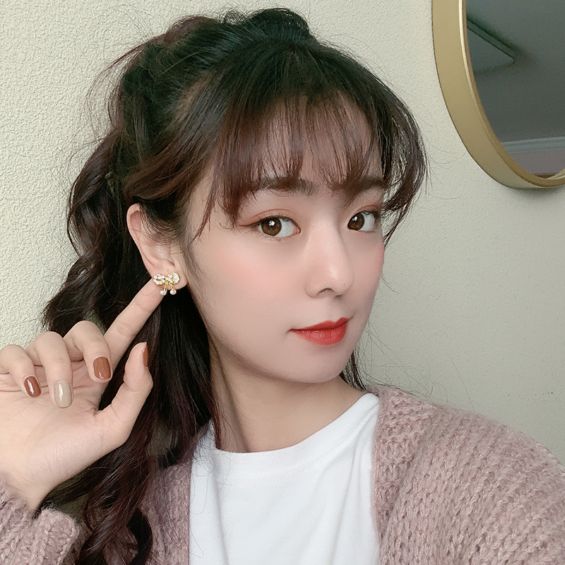 Bông Tai Bướm Đính Đá Ngọc Trai