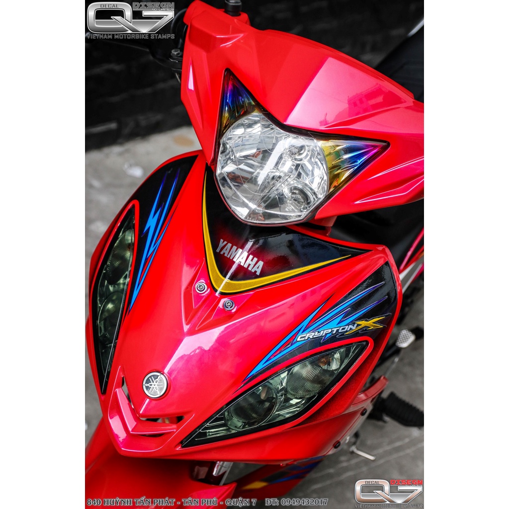 TEM RỜI EXCITER 2010 ĐỎ XANH ĐEN