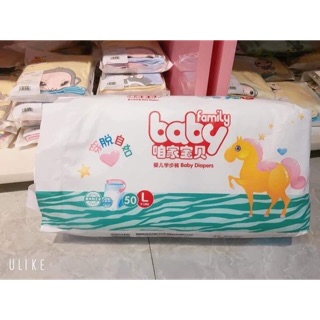 Bỉm quần xuất nhật baby family m52 l50 xl 48
