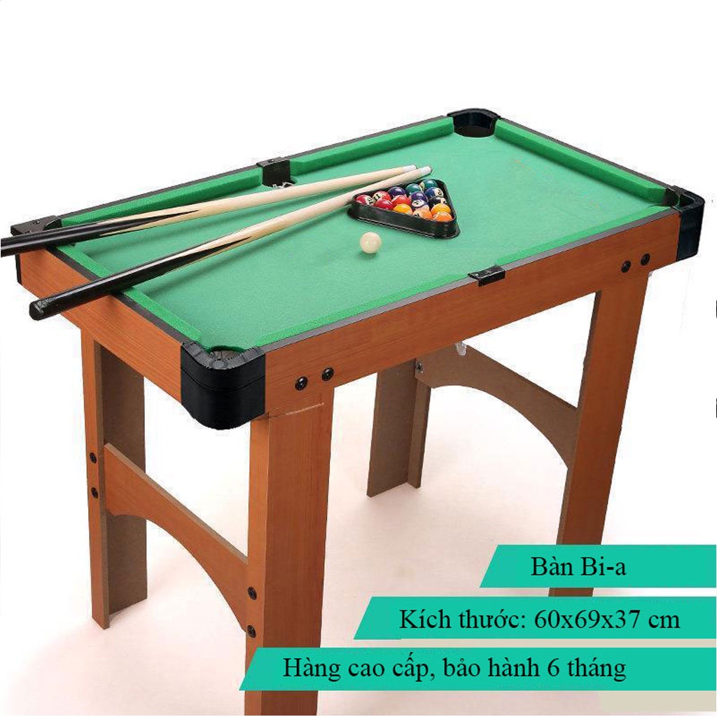 Bàn Bida mini Bi a Billiards mini Bida pool Làm bằng gỗ cao cấp bảo hành 6 tháng kích thước: 69x37x60 cm