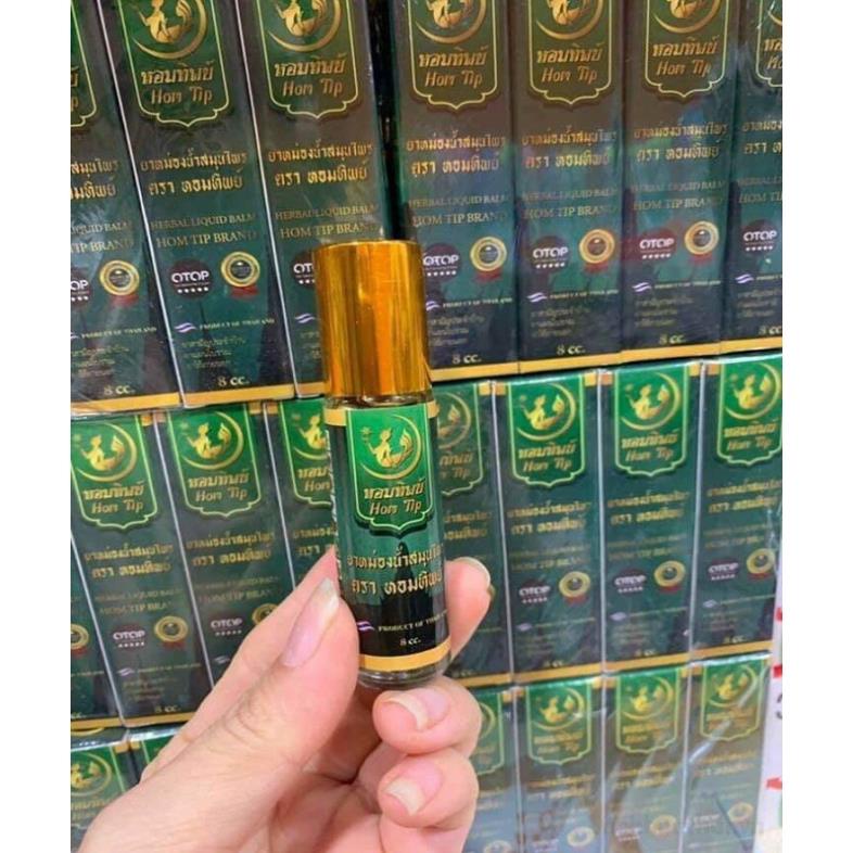Dầu thảo ḋược 21 vị OTOP Herbal Liquid Balm Hom Tip Brand Thái Lan