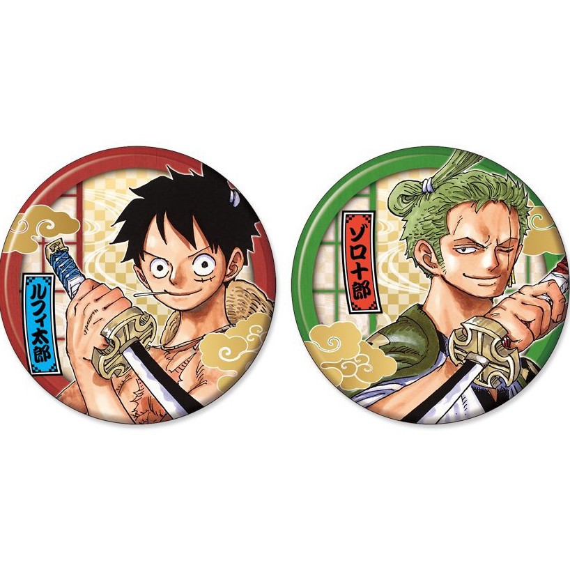 ( 1c ) Huy hiệu cài áo in hình LUFFY ZORO ONE PIECE pin cài áo anime chibi tiện lợi