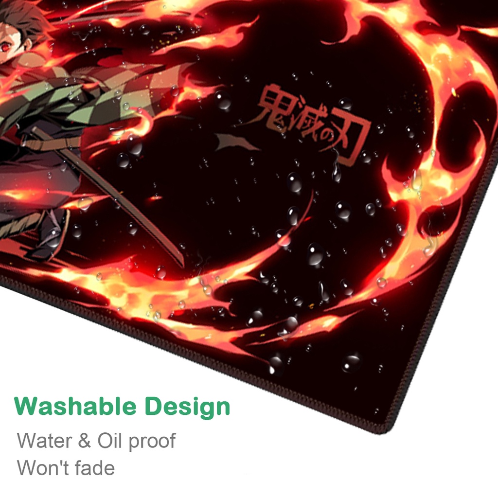 Miếng Lót Chuột In Họa Tiết Anime Demon Slayer: Kimetsu No Yaiba Cho Máy Tính Tanjirou Nezuko