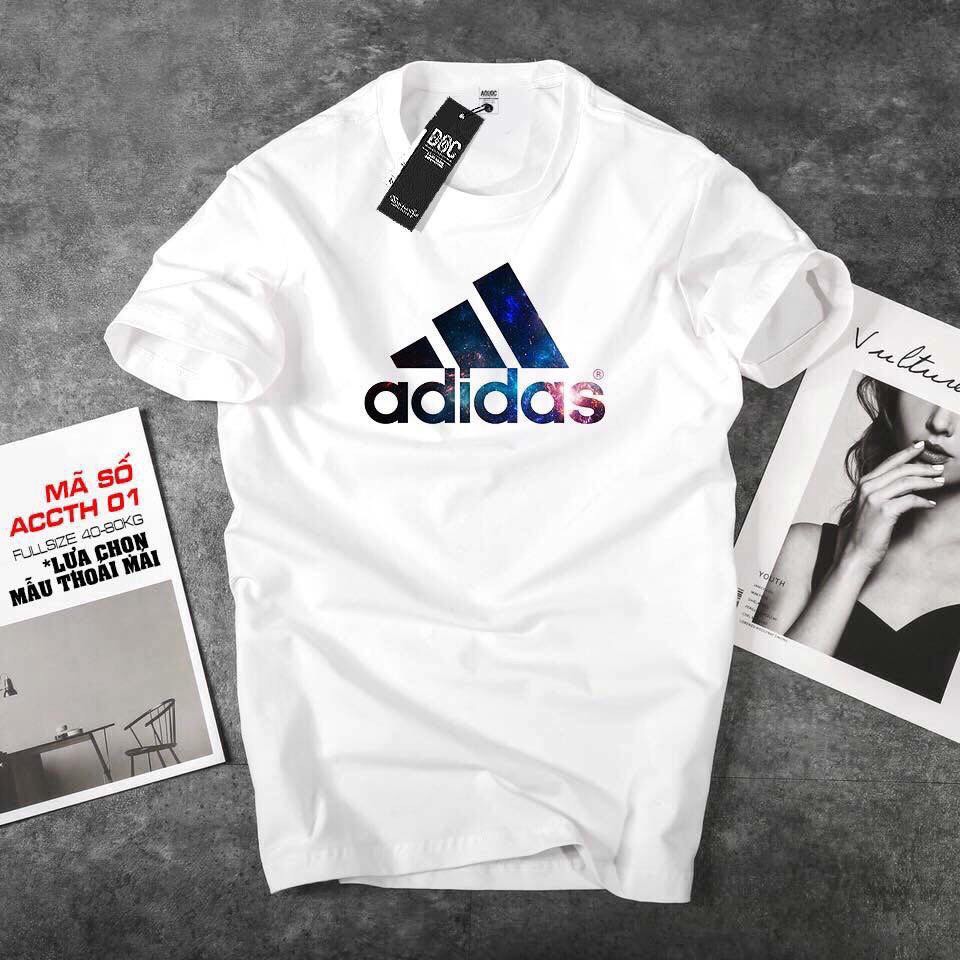 Áo thun trắng in hình ADIDAS
