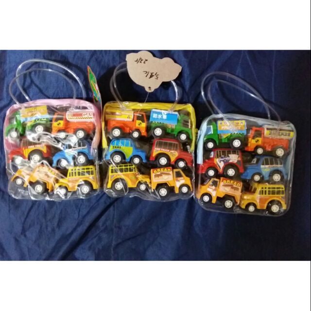 Sét túi 6 ô tô chạy cót cho bé