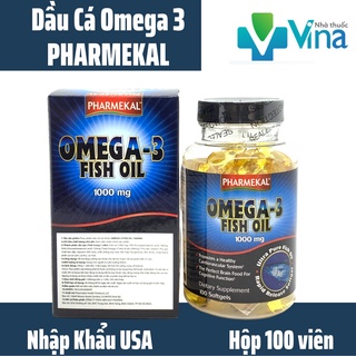 OMEGA 3 FISH OIL 1000mg Pharmekal - Hỗ Trợ Tim Mạch Trí Não, Giảm Cholesterol và Triglycerid trong máu