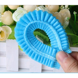 Mũ Trùm Đầu Y Tế, Spa, Phun Xăm (Gói 100 chiếc) màu xanh