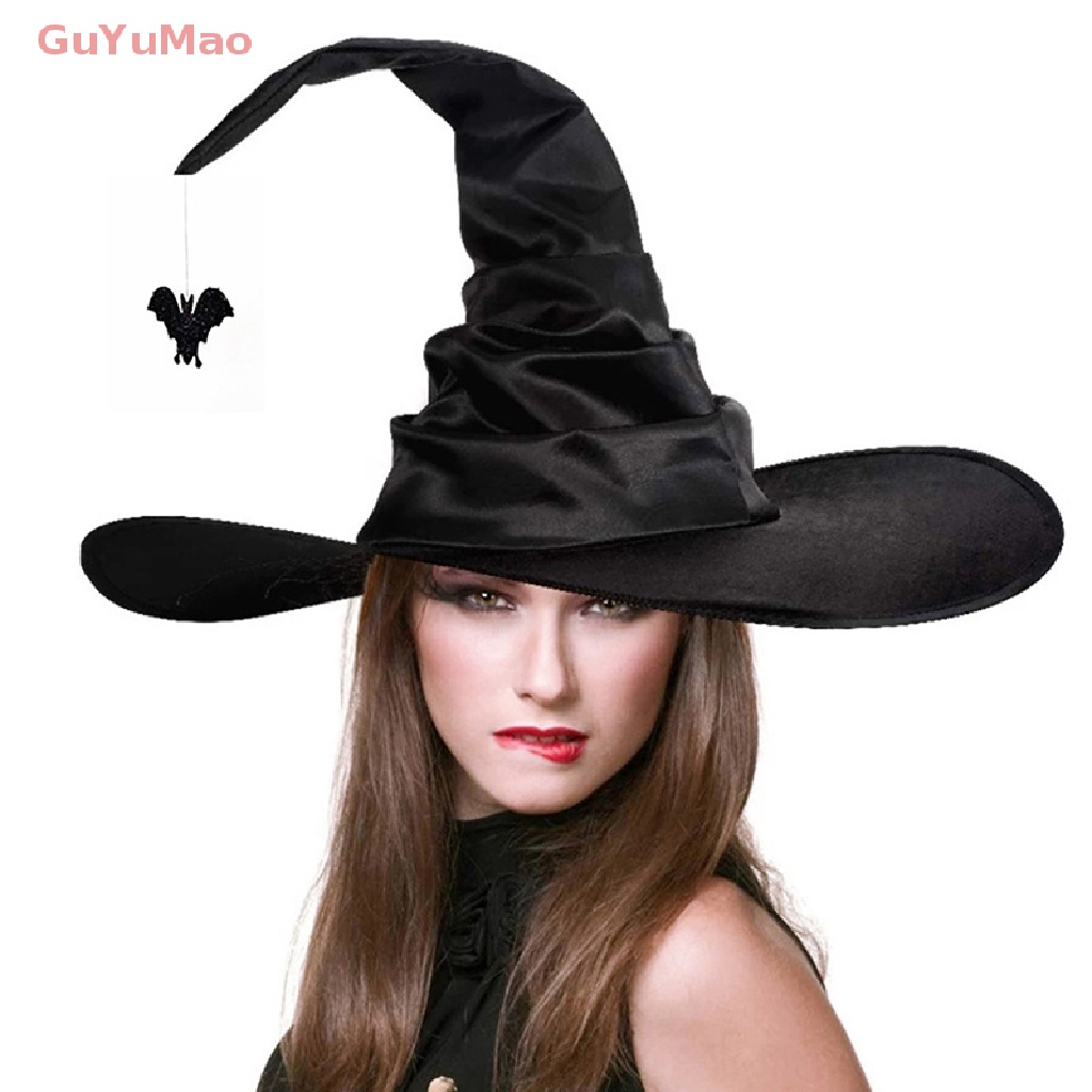 Mũ Phù Thủy Màu Đen Hóa Trang Halloween Cho Nam Và Nữ
