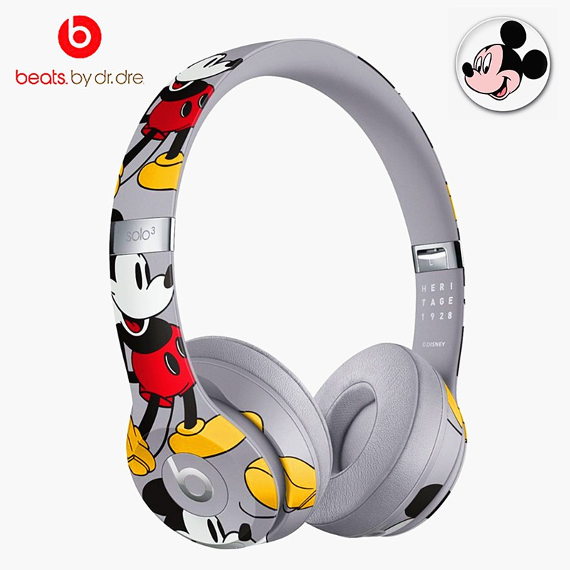 Beats Solo3 Mickey Bear  Mouse wireless ear cups