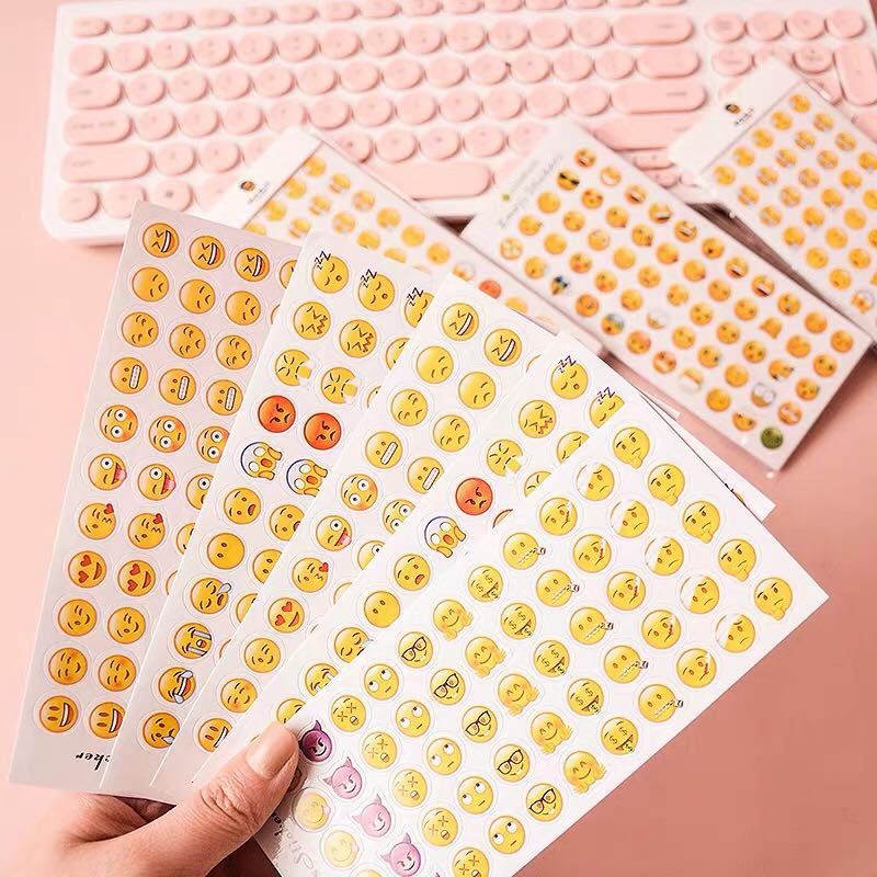 Set 12 tấm sticker Icon biểu cảm Pison dễ thương, hình dán cute đáng yêu - PVN1736 - 1 bộ