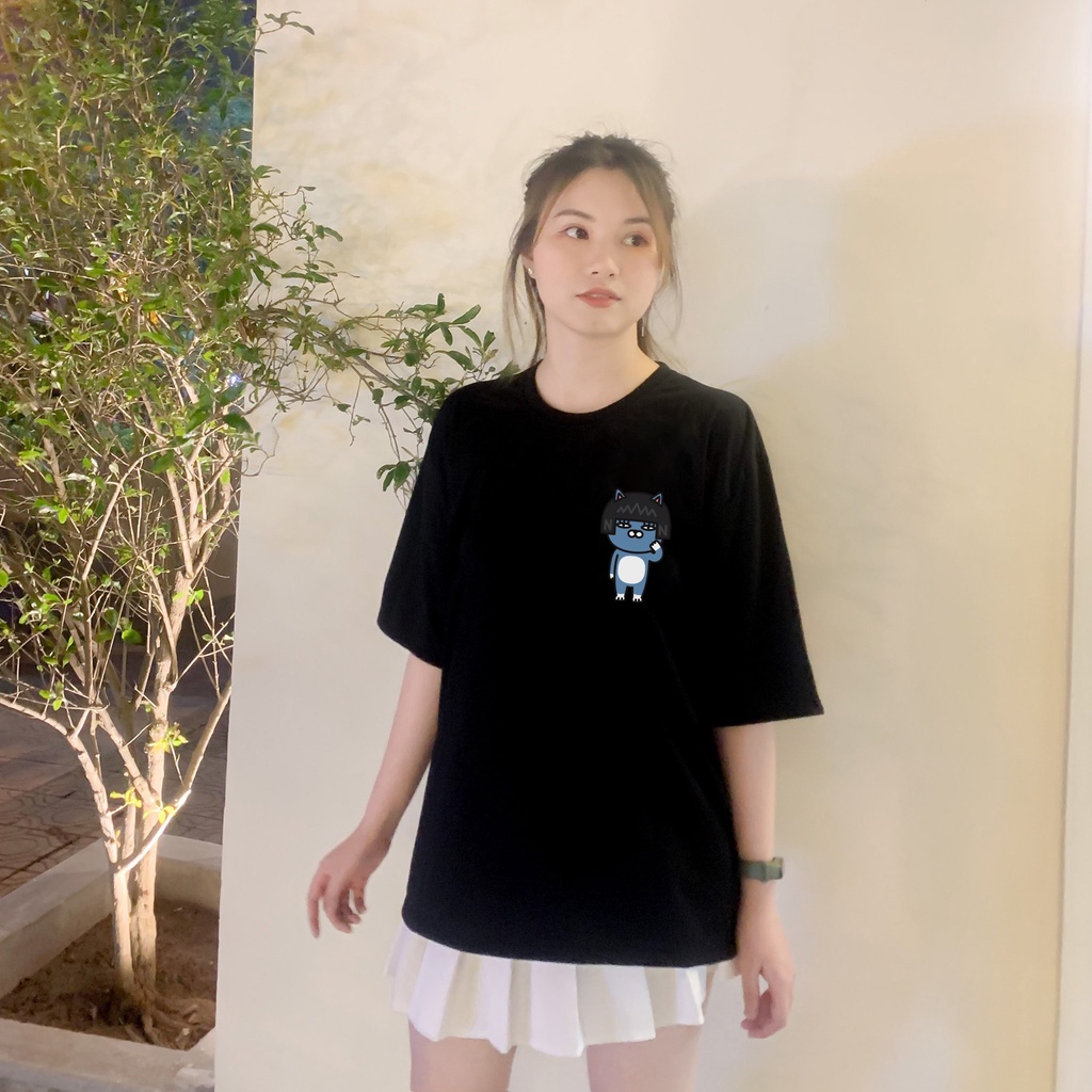 Áo thun oversize in hình local brand Hello , Áo phông oversize nam nữ Dont'Cry ATL060