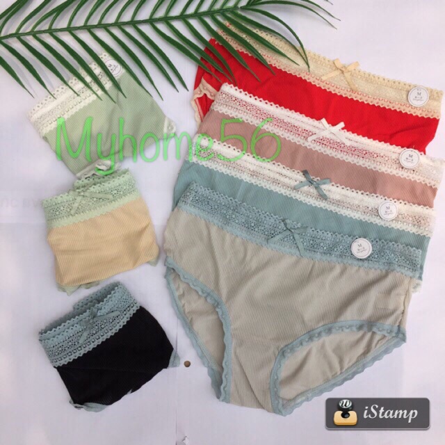 Hộp 5 chiếc quần lót đúc lụa tăm kháng khuẩn cao cấp