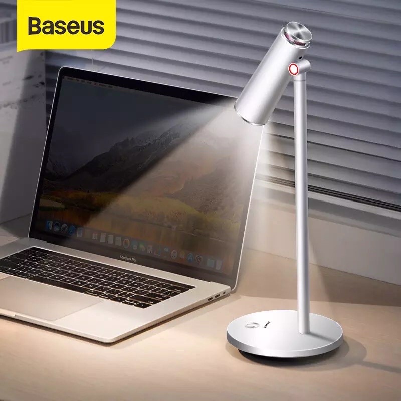 ✅Ship hoả tốc - Đèn LED để bàn, học, làm việc Baseus I-Wok đèn chống cận nhìn máy tính ipad 3 chế độ ánh sáng