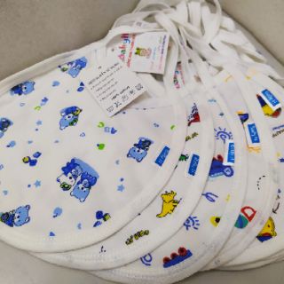 Yếm ăn dặm 2 lớp cotton cho bé
