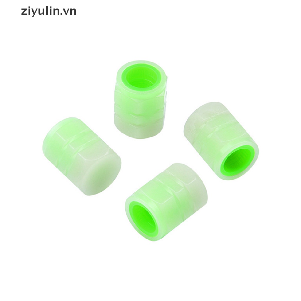 Bộ 4 Nắp Van Lốp Xe Phát Sáng ziyulin