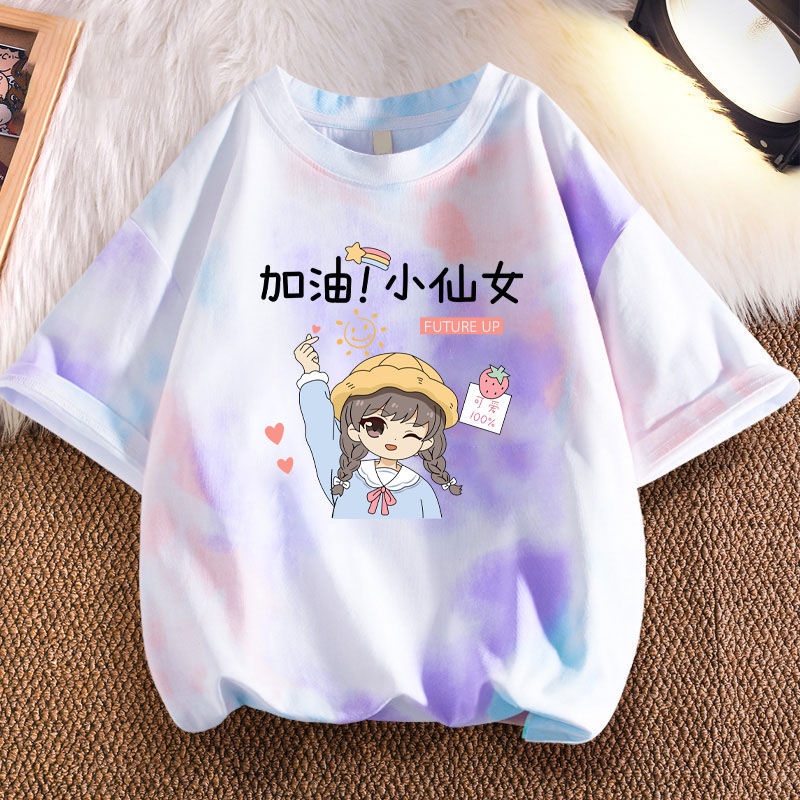 Áo Thun Tay Ngắn Thời Trang Cho Bé Gái