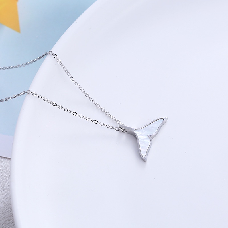 Dây chuyền vòng cổ nữ titan đuôi cá X7-102 - CAM KẾT KHÔNG GỈ, KHÔNG BAY MÀU - BẢO HÀNH 12 THÁNG