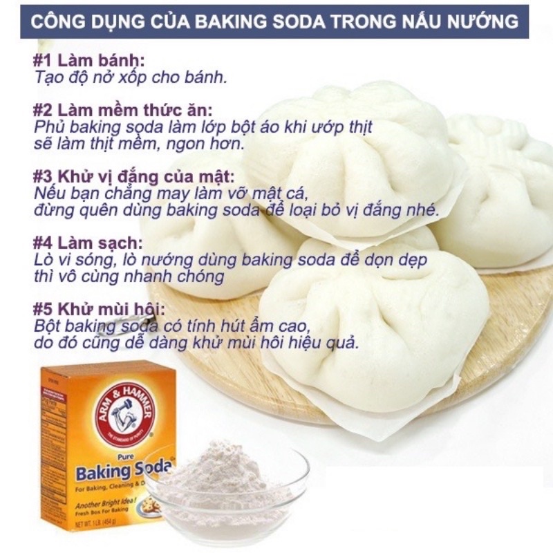 Bột Baking soda Chính Hãng, Bột nở Banking SODA