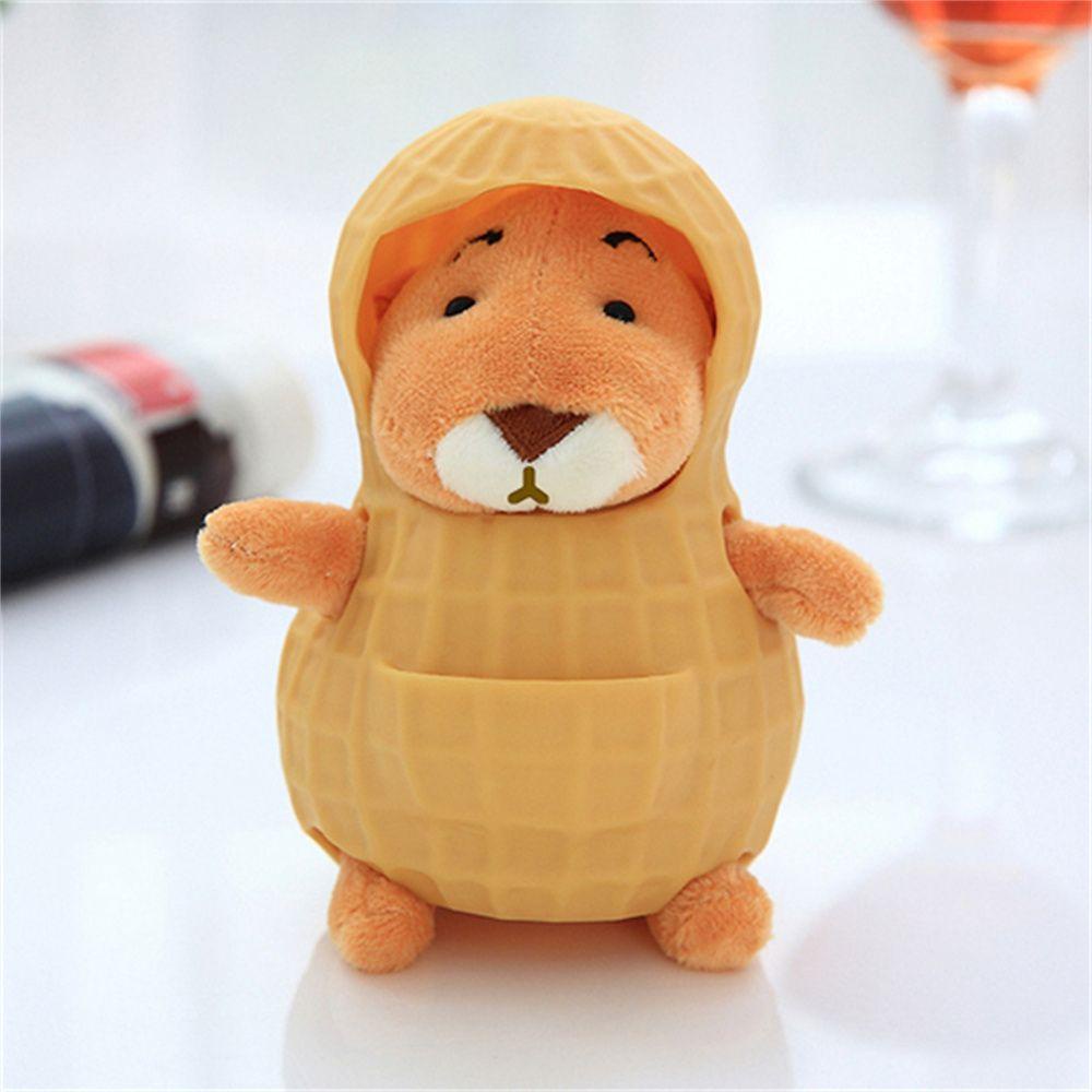 ANEMONE Gối Nhồi Bông Hình Hạt Đậu Phộng / Chuột / Đậu Phộng Mềm Mại Trang Trí Nhà Cửa