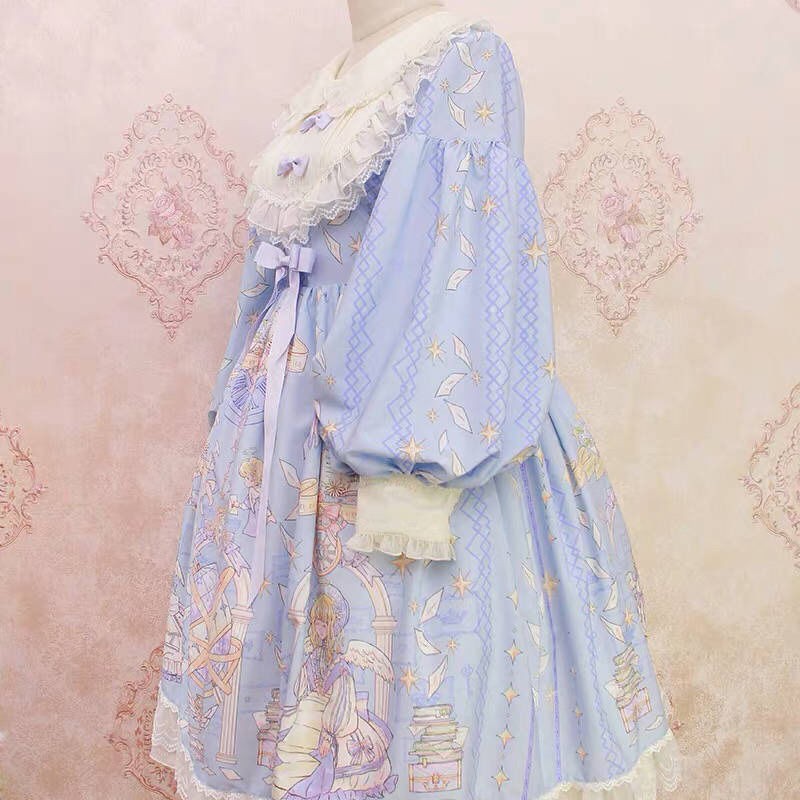Đầm Công Chúa Tay Dài Phong Cách Lolita Thời Trang Xuân Hè
