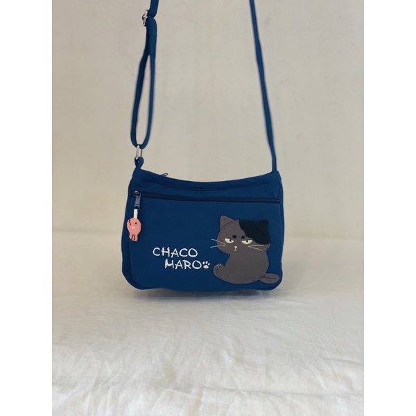 Túi đeo chéo mèo ngầu Hikosen Cara