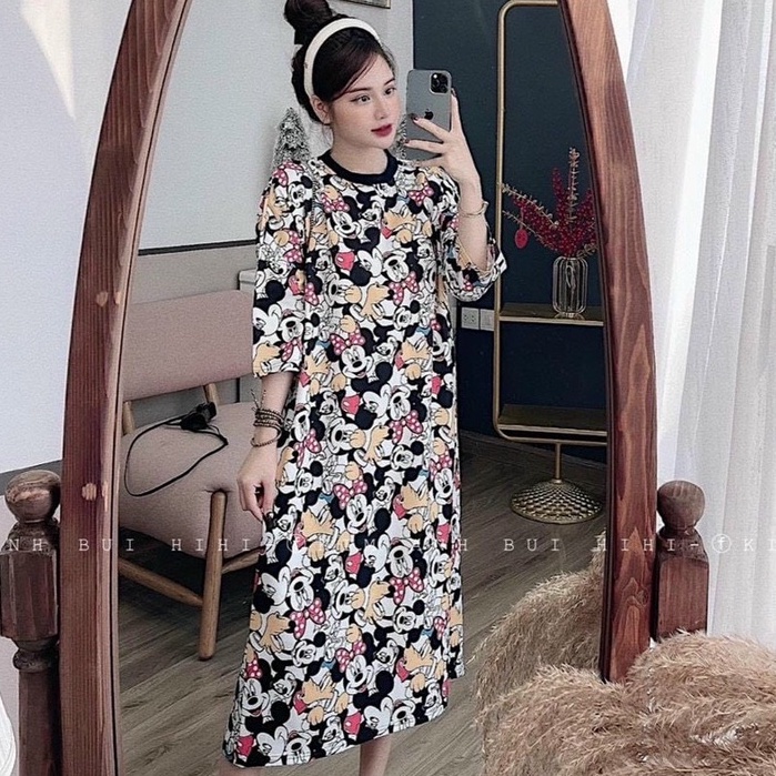 Váy Dáng Dài Suông Hoạt Hình Nữ Cực Trẻ Trung | BigBuy360 - bigbuy360.vn