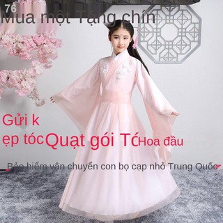 Trang phục nữ sinh Hanfu của Yang Zijinmi cùng kiểu cổ trang trang phục cổ trang dành cho trẻ em Trang phục cổ tích thiế
