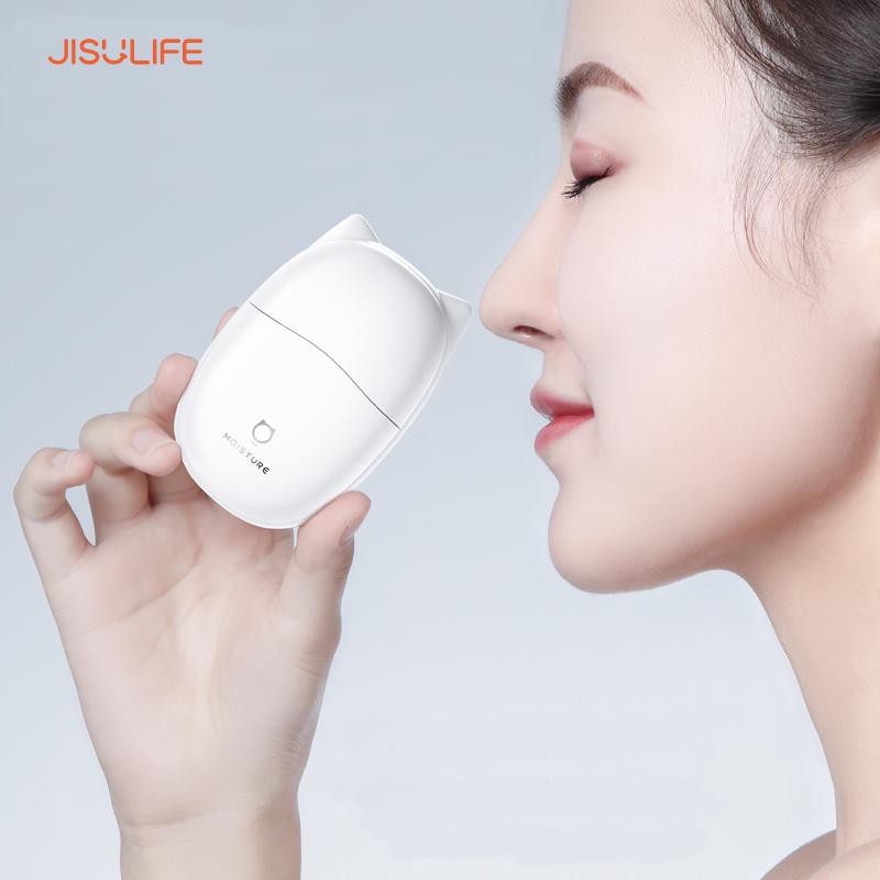 Máy phun sương nano xông hơi mặt cầm tay mini 15ml cấp ẩm tươi mát cho làn da - Dễ dàng tẩy trang Kitten Jisulife BS01