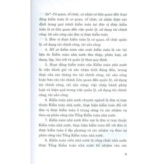 Sách - Luật Kiểm Toán Nhà Nước (Hiện Hành) (Sửa Đổi, Bổ Sung Năm 2019)