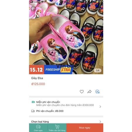 GIÀY ELSA CHO BÉ GÁI SZ 21-30