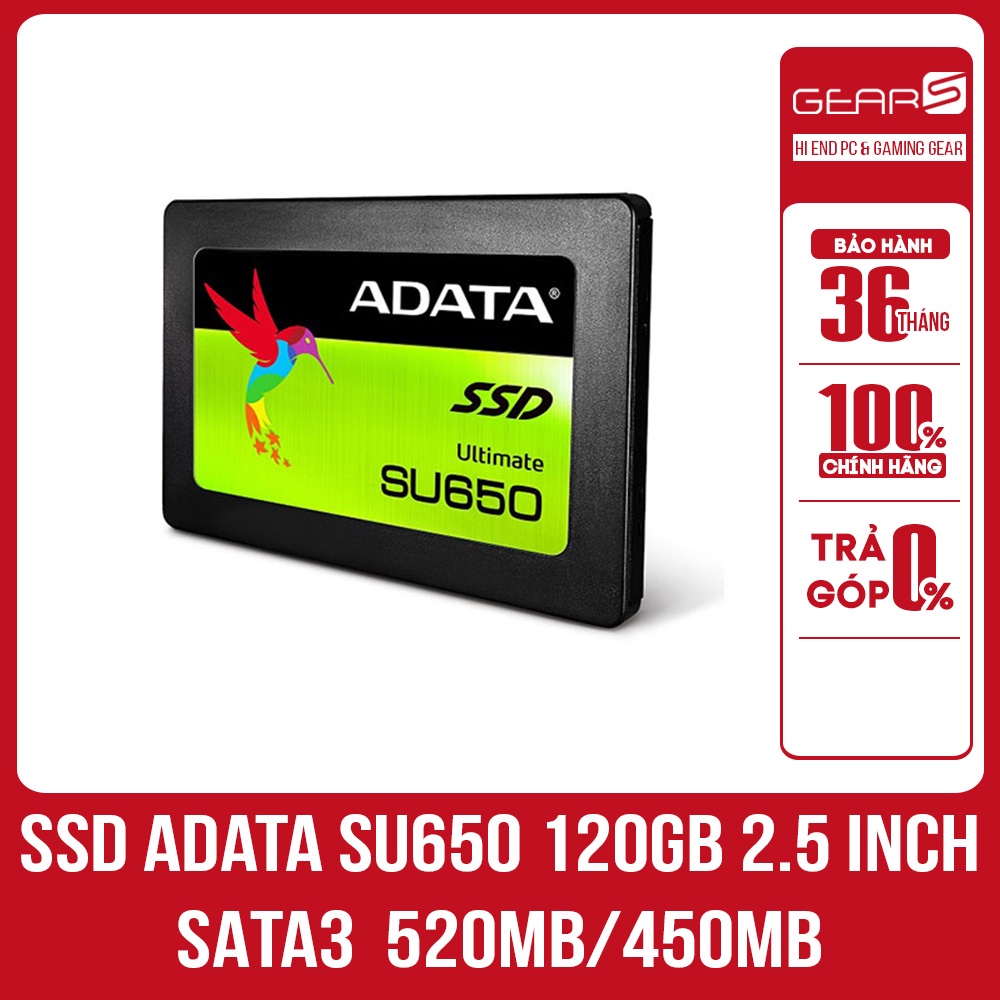 Bảng giá Ổ CỨNG SSD ADATA SU650 120GB 2.5 INCH SATA3 (ĐỌC 520MB/S - GHI 450MB/S) - BẢO HÀNH 36 THÁNG CHÍNH HÃNG Phong Vũ