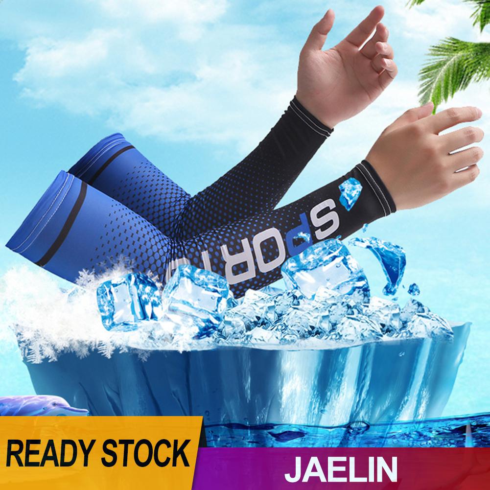 Jae❤1 Cặp Găng Tay Chống Nắng Unisex Cho Hoạt Động Thể Thao Ngoài Trời