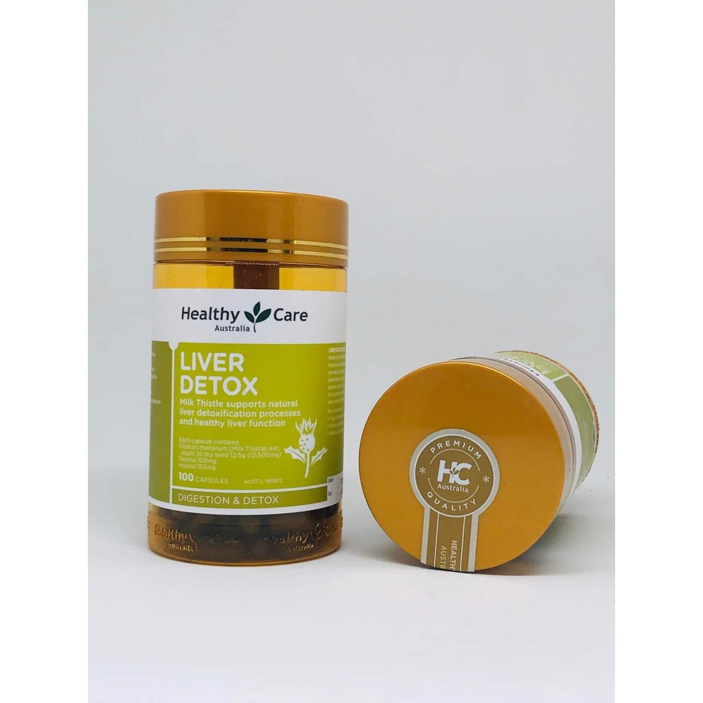 Giải Độc Gan Healthy Care 100v [MẪU MỚI 2021] thanh lọc cơ thể, đẹp da, chống lão hoá