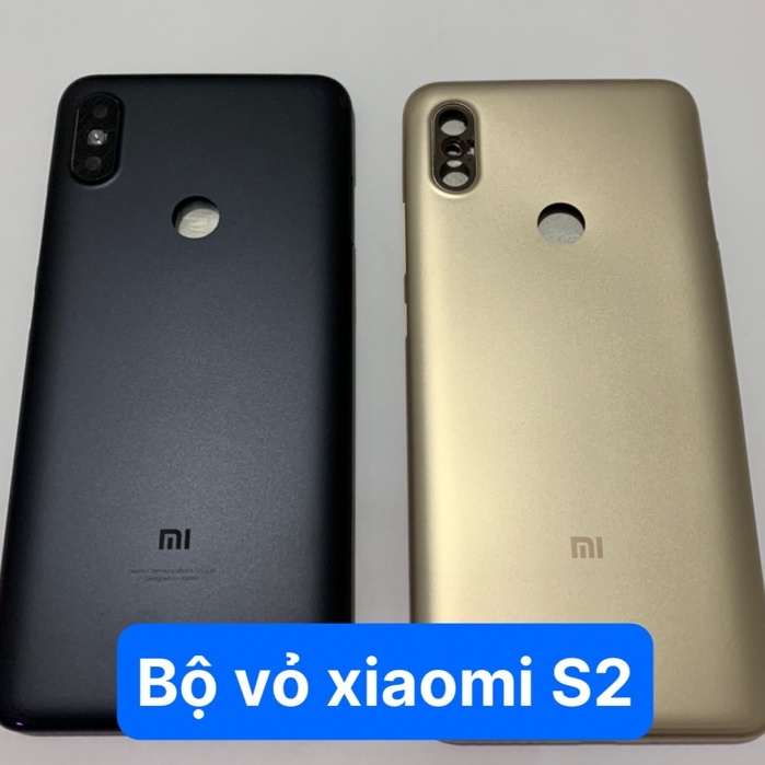 Bộ vỏ điện thoại full zin Xiaomi Redmi S2 - bộ gồm lưng, sường, phím bấm, kính camera