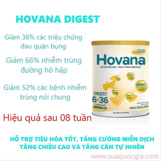 Sữa Hovana Digest - Hỗ Trợ Tiêu Hóa - 900gr