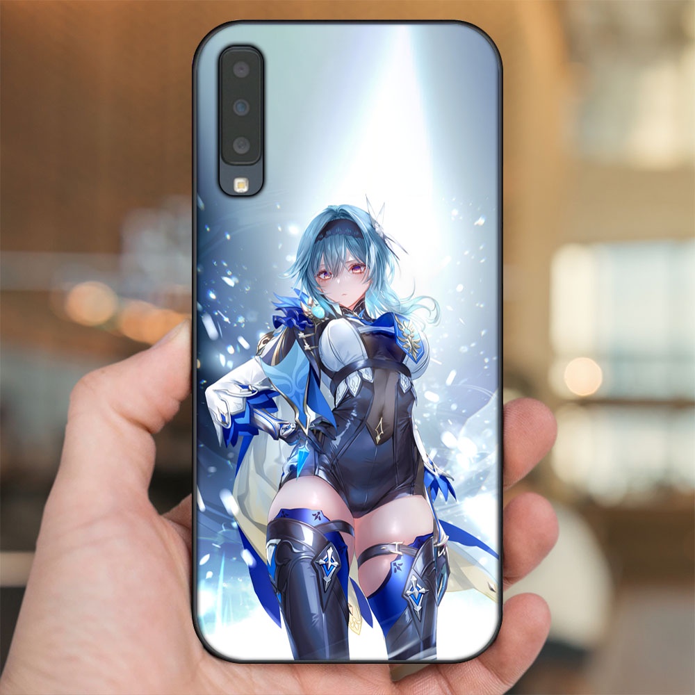 Ốp lưng Samsung A7 2018 viền đen in hình Eula Genshin Impact