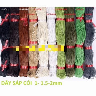 bó 10m Dây sáp cói size 1mm