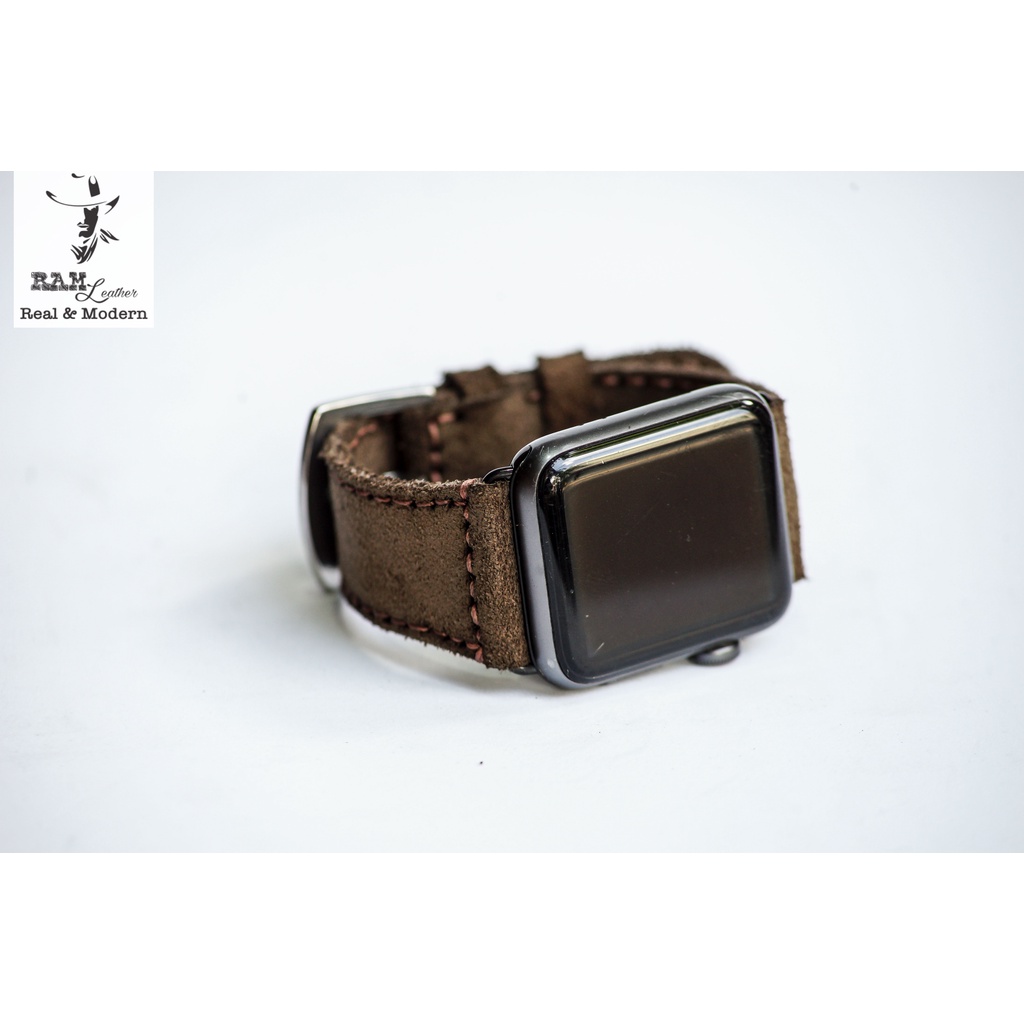 Dây đồng hồ RAM Leather vintage Apple Watch , iWatch , iphone Watch da bò thật - RAM Classic 1960 màu nâu vintage