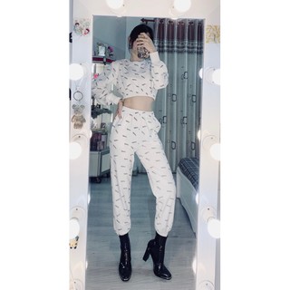 set thể thao áo croptop