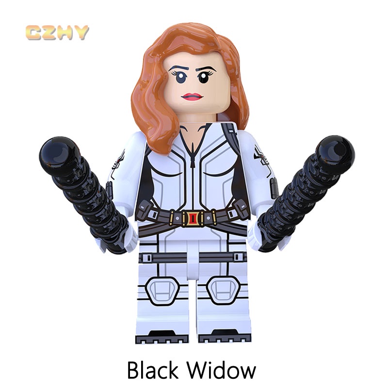 Mô Hình Đồ Chơi Khối Xây Dựng Cửa Sổ Taskmaster Crimson Dynamo Red Guardian Mini Màu Đen Dành Cho Trẻ Em